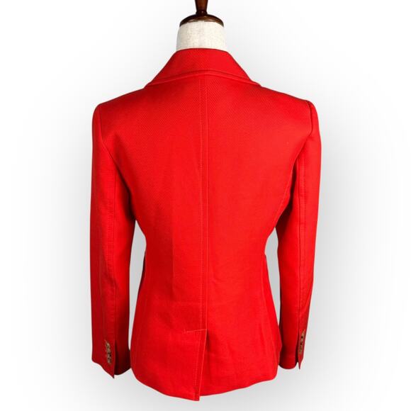 Talbots Oversized Red Blazer Jacket Size 2 - Picture 6 of 8